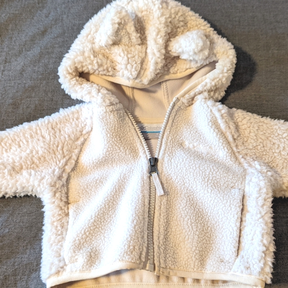 Fuzzy Infant Columbia Teddy Bear Jacket